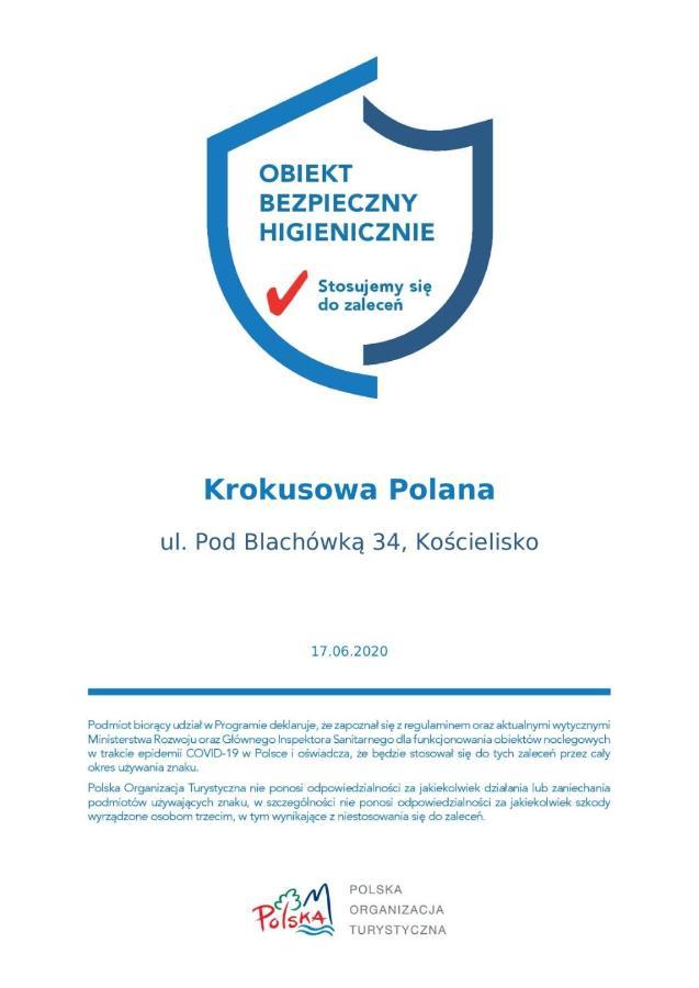 Krokusowa Polana Kościelisko Exterior foto
